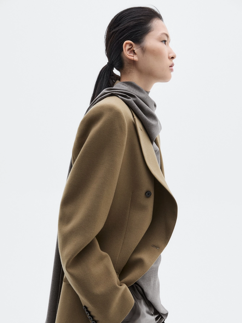 Пиджак из 100% шерсти с двубортной застежкой - limited