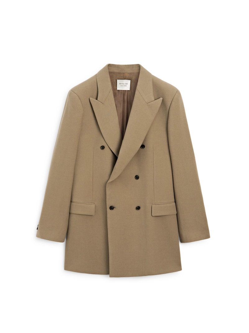 Пиджак из 100% шерсти с двубортной застежкой - limited