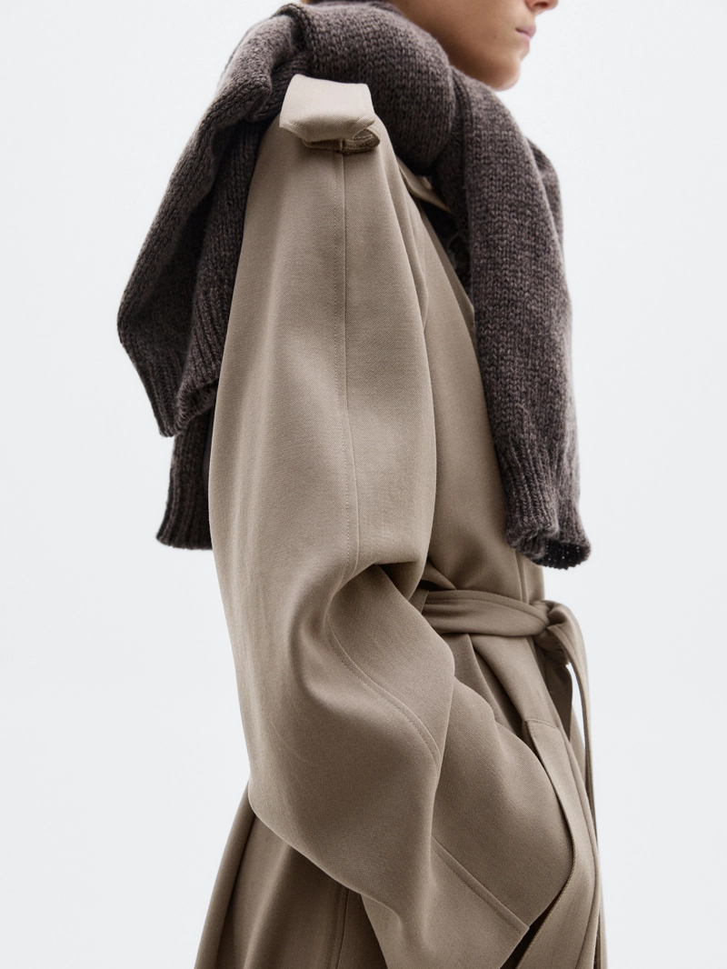 Оверсайз тренч из 100% шерсти - limited