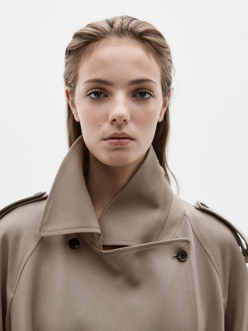 Оверсайз тренч из 100% шерсти - limited