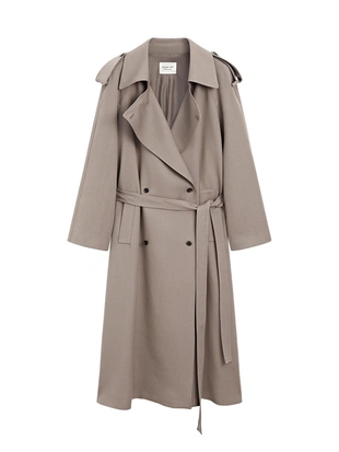 Оверсайз тренч из 100% шерсти - LIMITED- Заказать в России