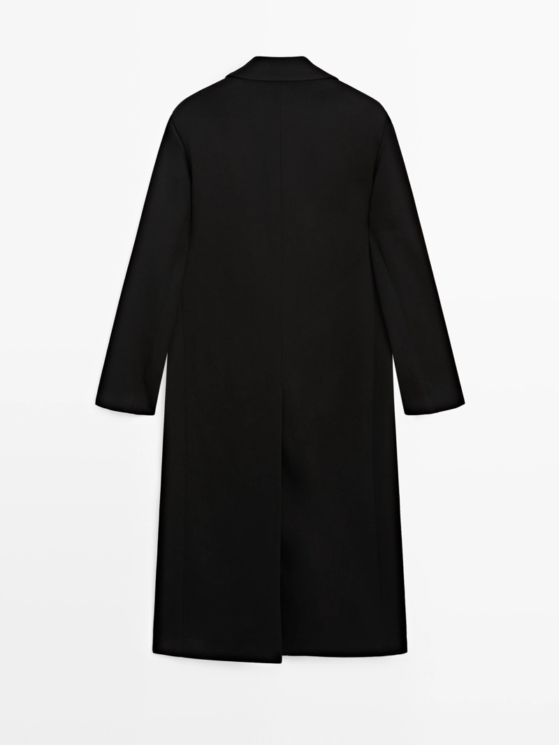 Пальто длинное, 100% шерсть - лимитед