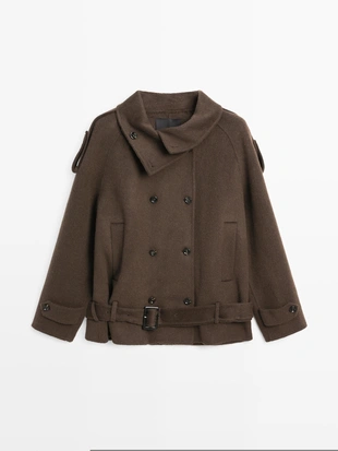 Пальто из шерстяной смеси- Заказать в России