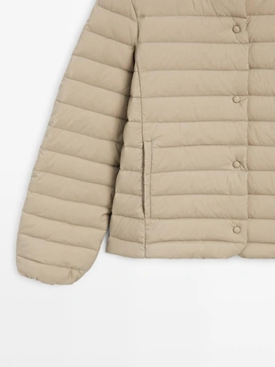 Куртка с утеплителем из смеси пуха и перьев- Заказать в России