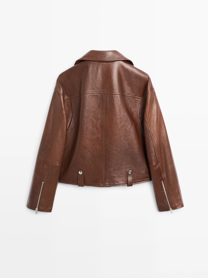 Куртка байкерская из овчины наппа