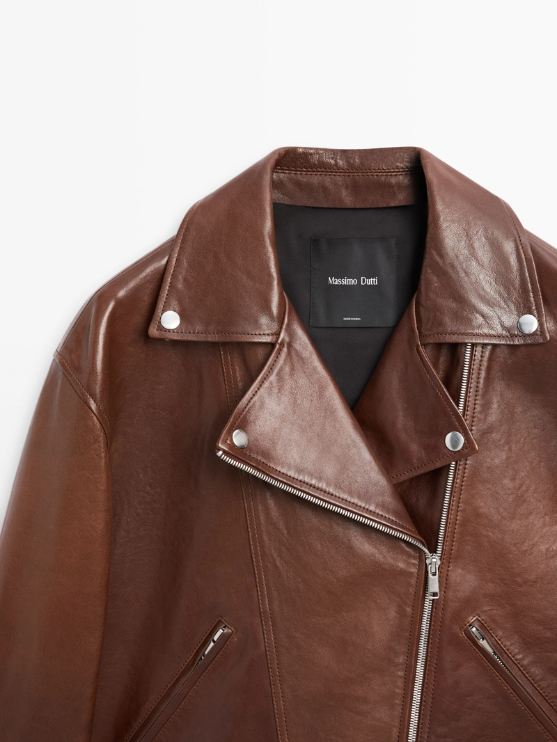 Куртка байкерская из овчины наппа