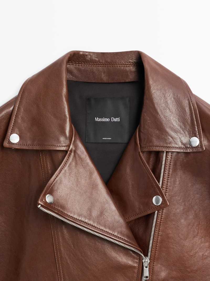 Куртка байкерская из овчины наппа