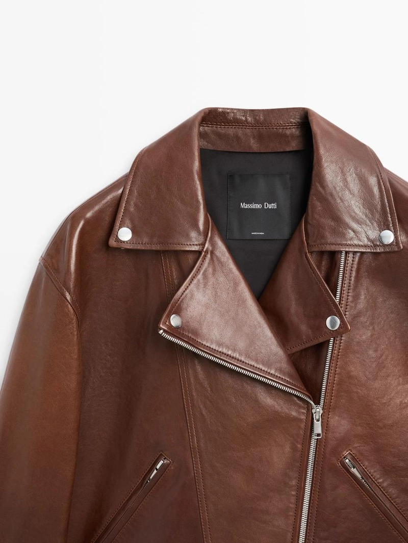 Куртка байкерская из овчины наппа