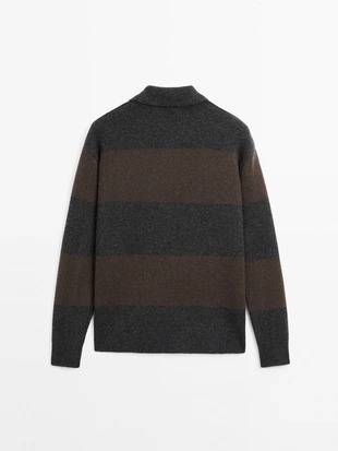 Свитер из 100% кашемира с карманом- Заказать в России