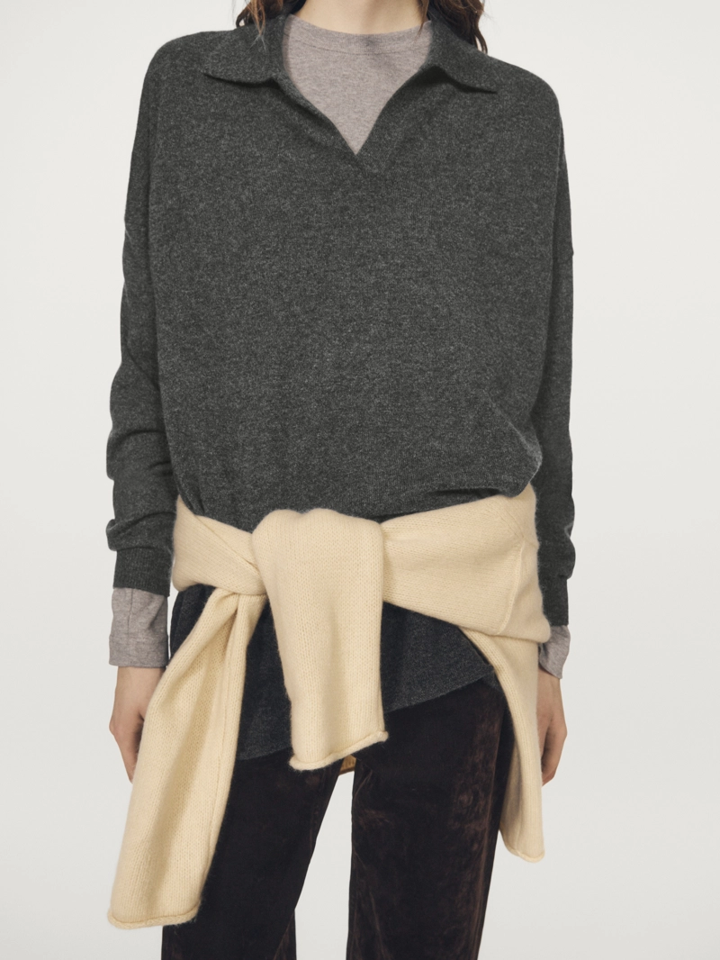 Свитер oversized из 100% кашемира