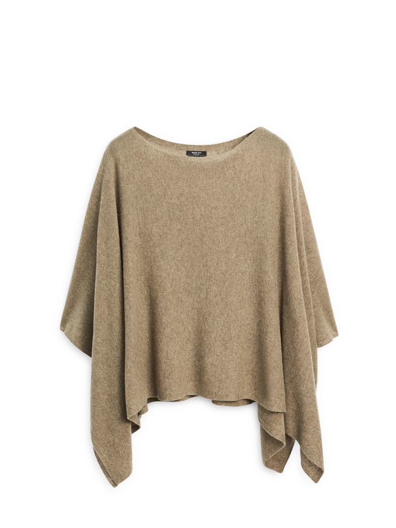 Палантин из 100% шерсти с асимметричным плетением