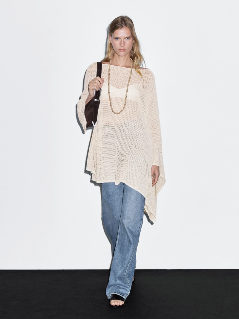 Текстурированный плед из вязаного полотна