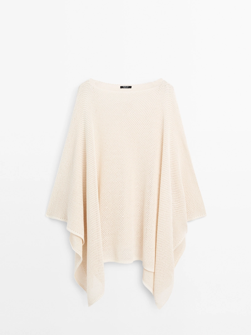 Текстурированный плед из вязаного полотна