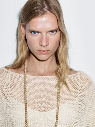 Купить Massimo Dutti Текстурированный плед из вязаного полотна