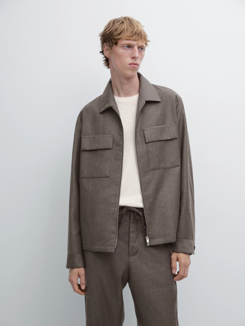 Пиджак из 100% шерсти