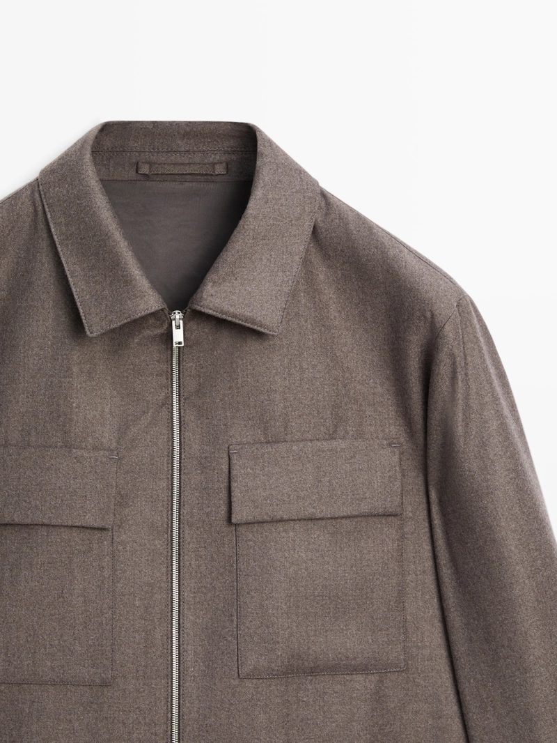 Пиджак из 100% шерсти