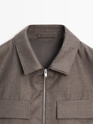 Пиджак из 100% шерсти- Заказать в России