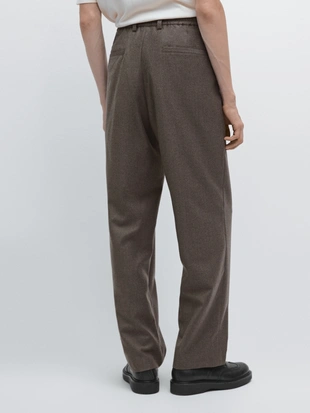 Купить Massimo Dutti Брюки из 100% шерсти фланели