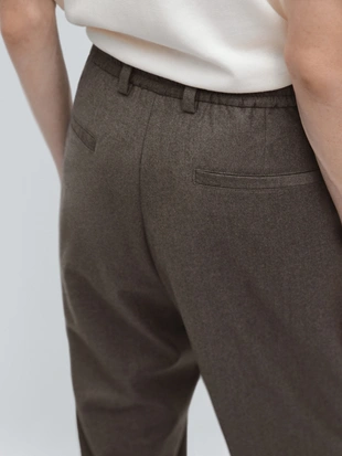 Брюки из 100% шерсти фланели- Заказать в России