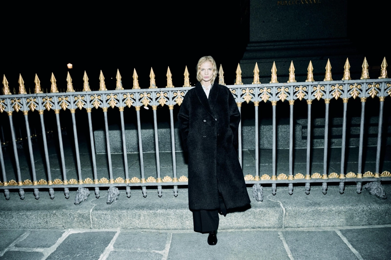 Пальто из альпаки