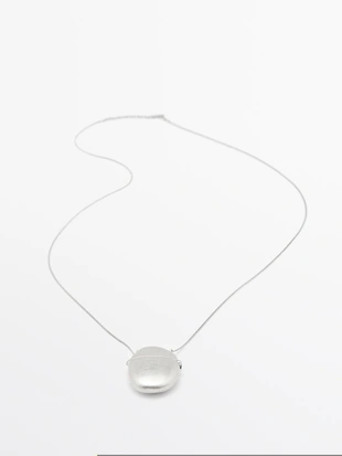 Купить Massimo Dutti Ожерелье с овальным подвесным ящиком