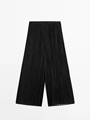 Купить Massimo Dutti Широкие брюки с защипами