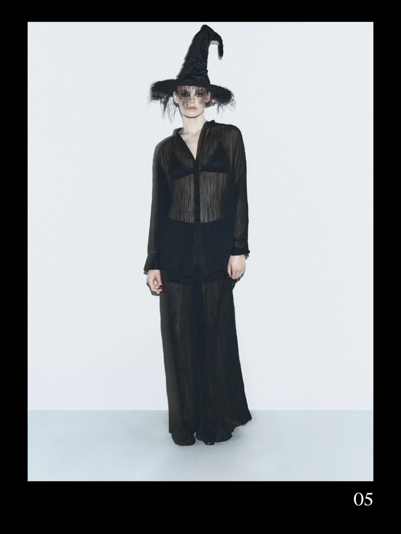 Длинная плиссированная рубашка свободного кроя