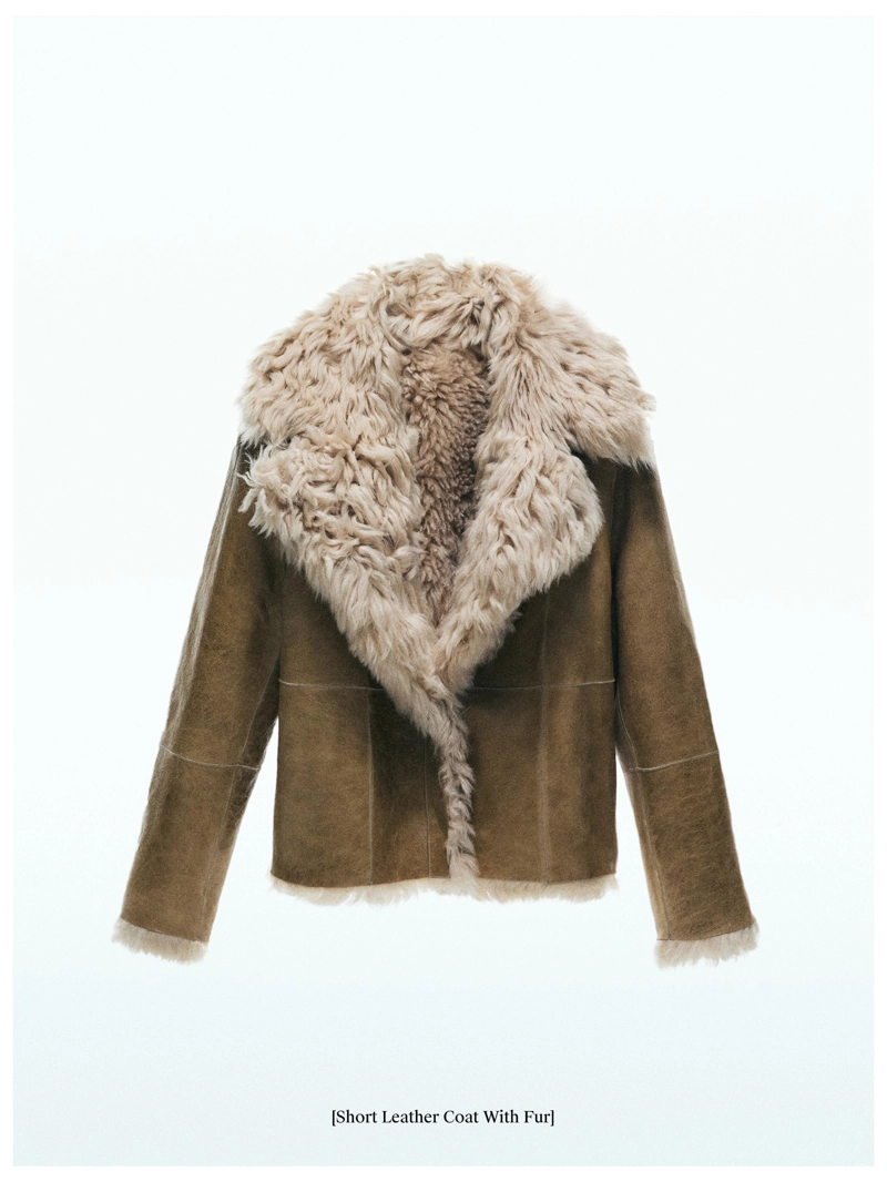 Короткое кожаное пальто - studio