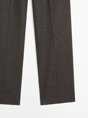 Брюки из 100% шерсти фланели- Заказать в России