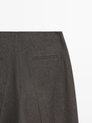 Брюки из 100% шерсти фланели- Заказать в России