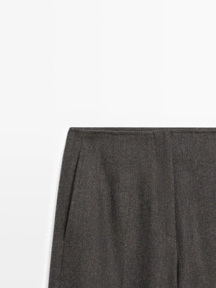 Брюки из 100% шерсти фланели- Заказать в России