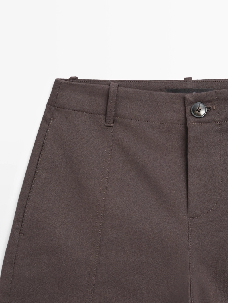 Брюки средней посадки carrot fit