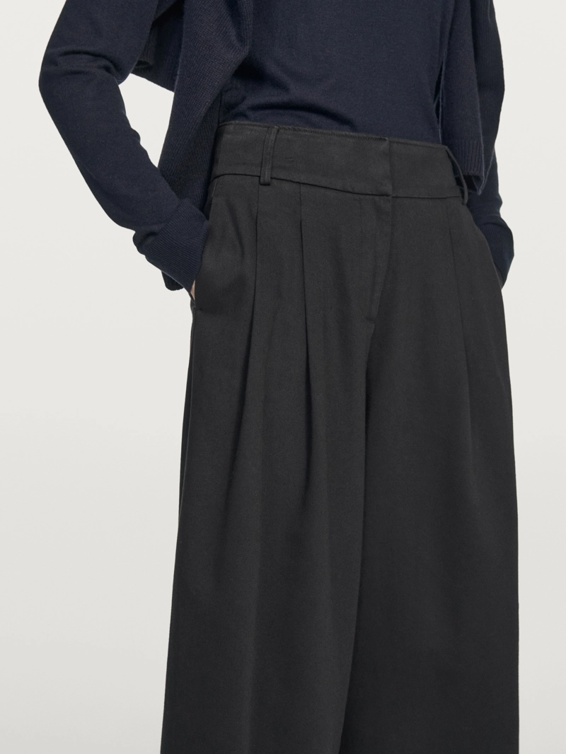 Широкие брюки со стрелками