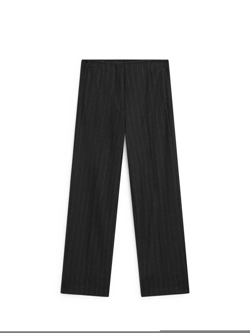 Брюки прямого кроя в полоску