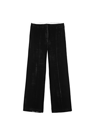 Бархатные широкие брюки- Заказать в России