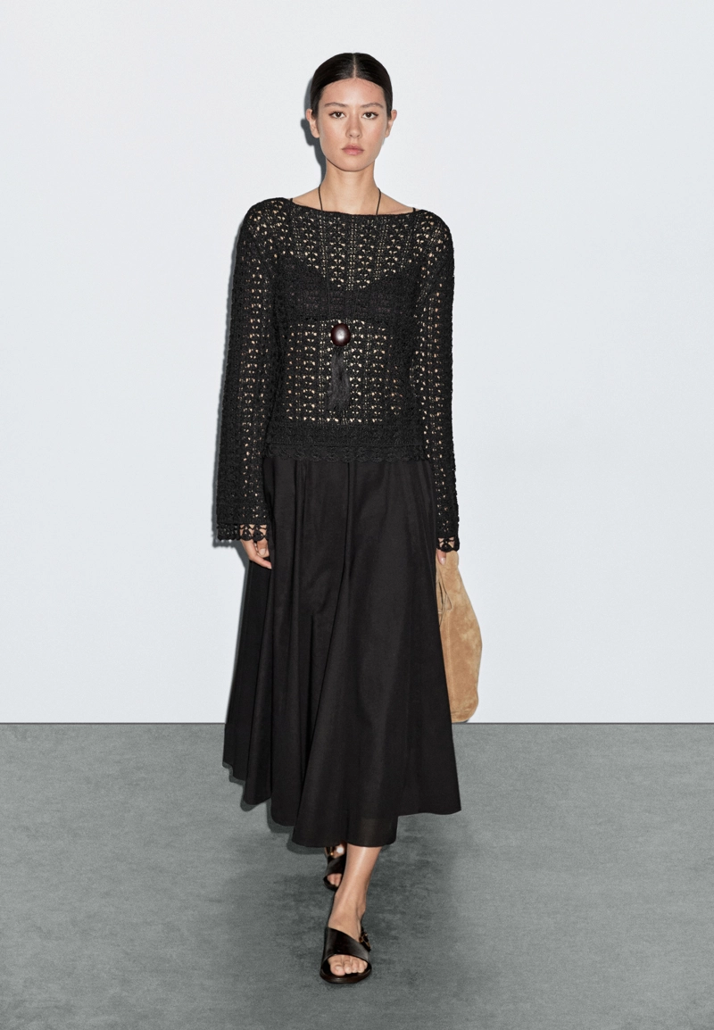 Юбка-клеш из 100% хлопка