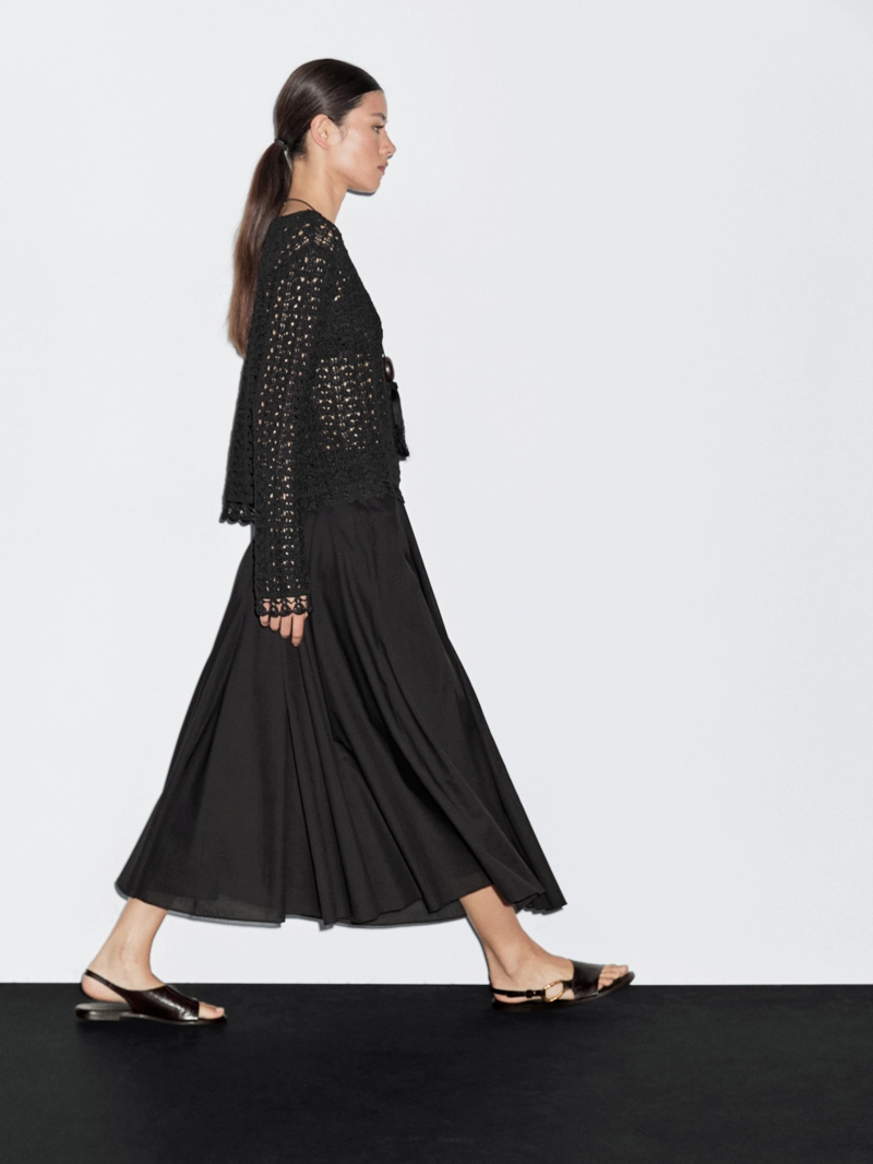 Юбка-клеш из 100% хлопка