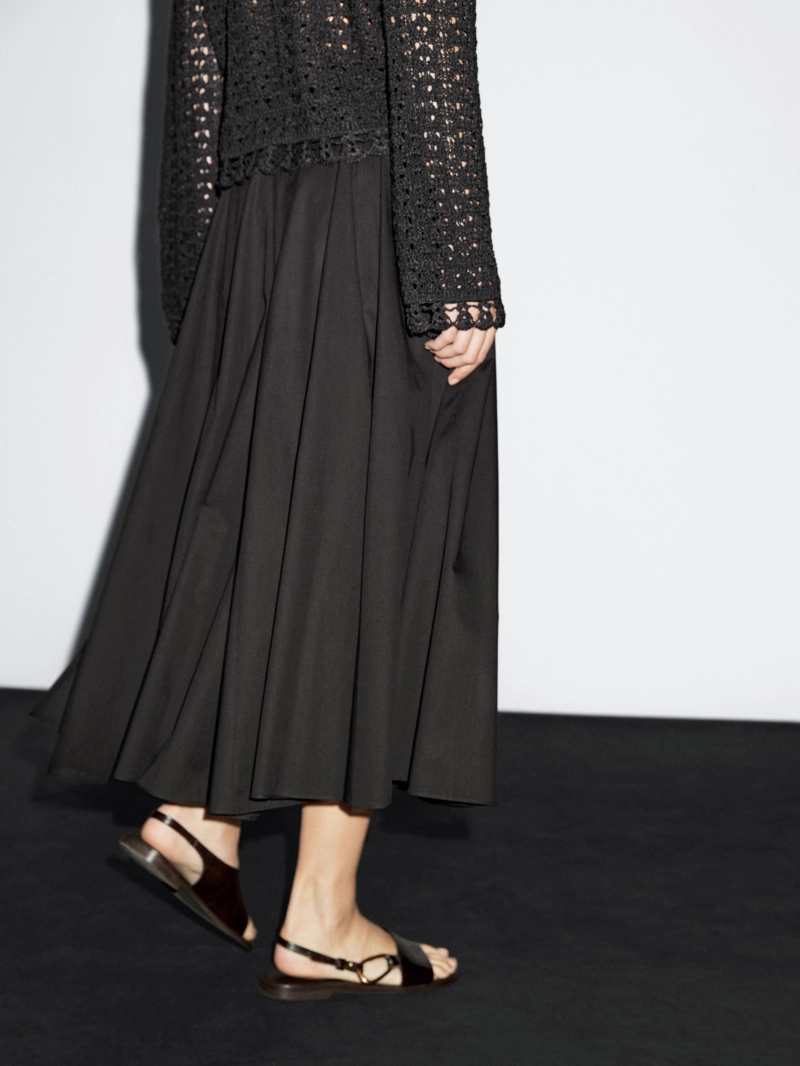 Юбка-клеш из 100% хлопка