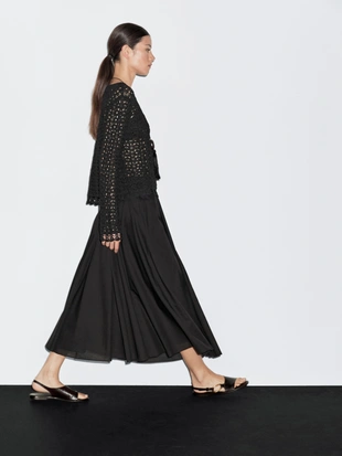 Юбка-клеш из 100% хлопка- Заказать в России