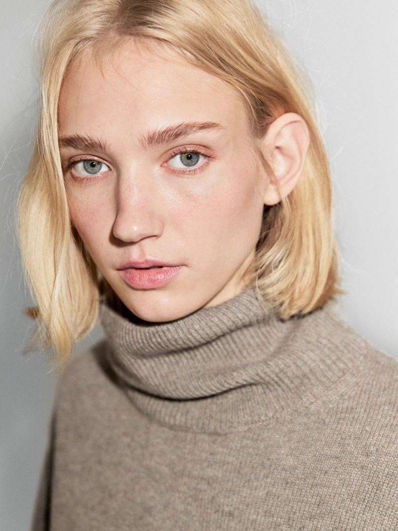 Свитер короткий вязаный из 100% кашемира