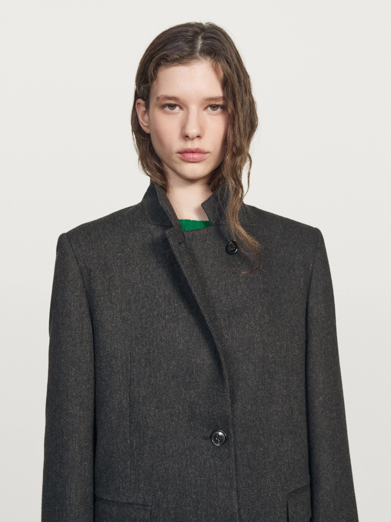 Пиджак из шерстяной смеси на три пуговицы