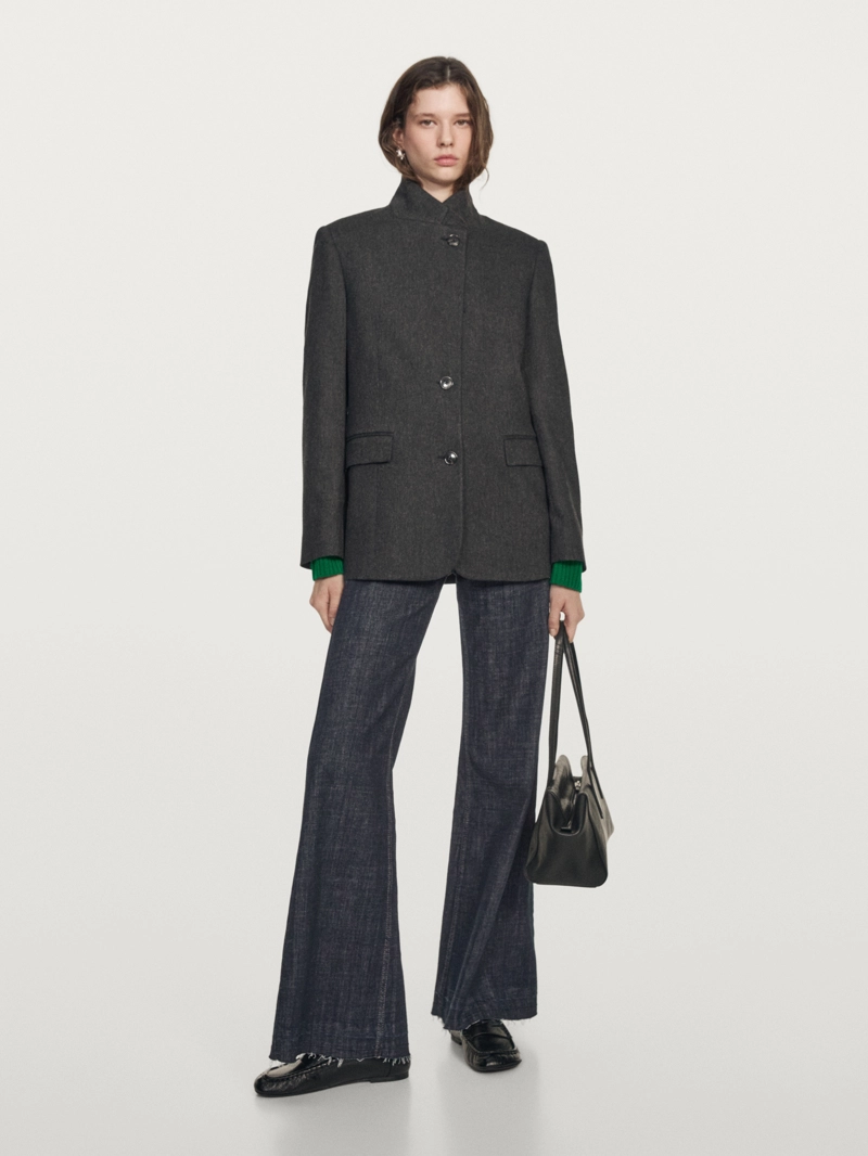 Пиджак из шерстяной смеси на три пуговицы