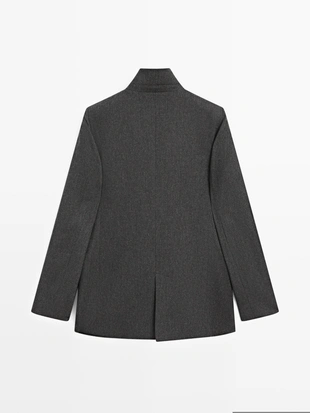 Пиджак из шерстяной смеси на три пуговицы- Заказать в России