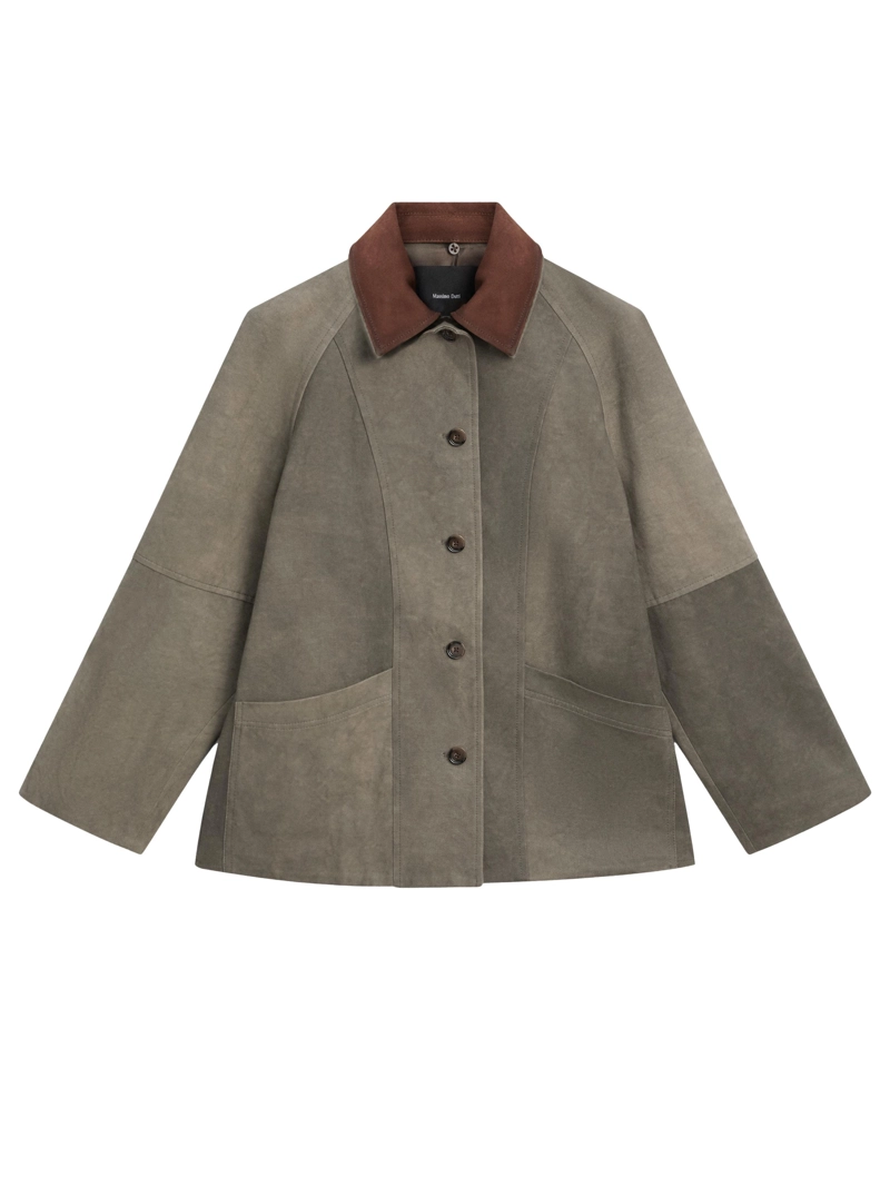 Куртка с отделкой водоотталкивающая и слоистым воротником