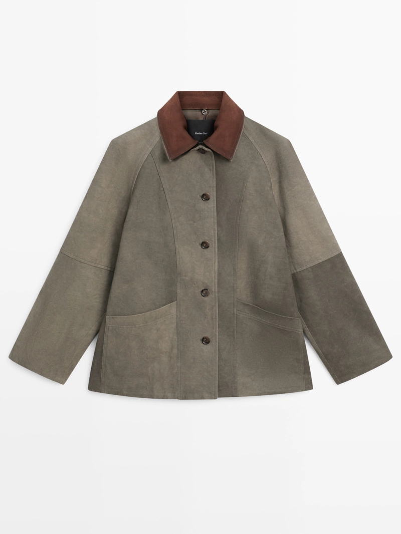 Куртка с отделкой водоотталкивающая и слоистым воротником