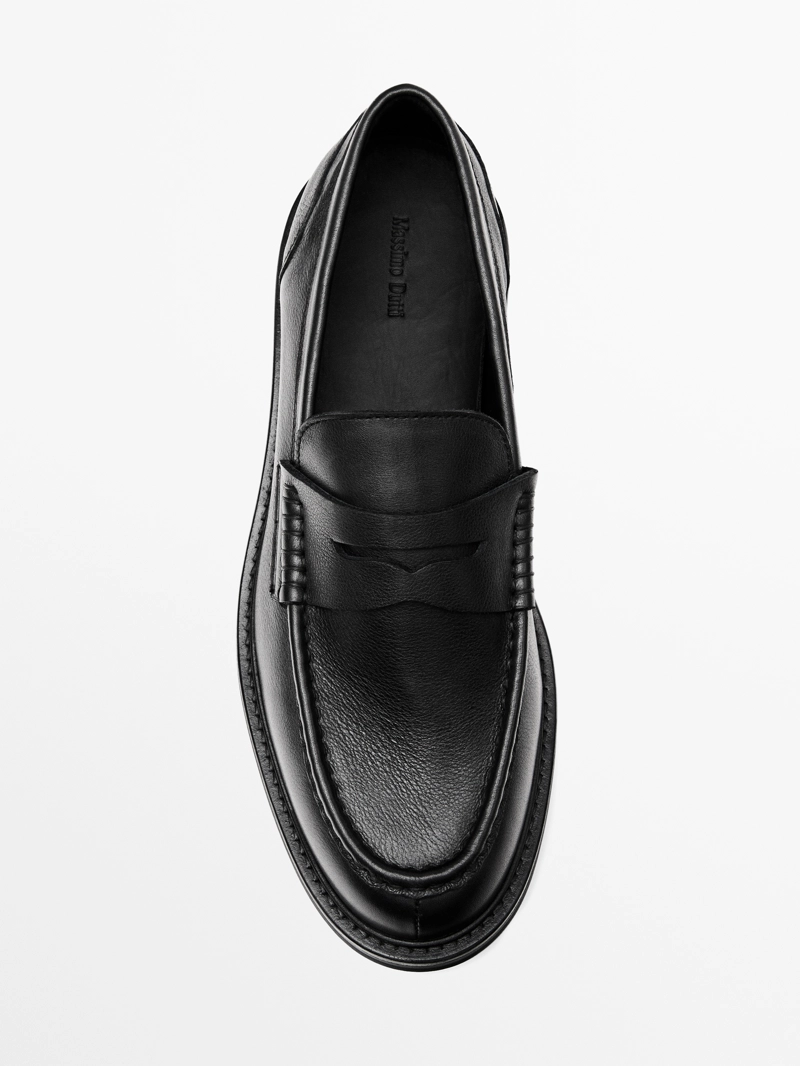 Мягкие кожаные мокасины