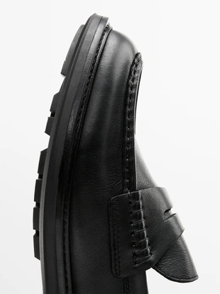 Мягкие кожаные мокасины- Заказать в России