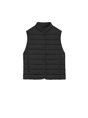 Пуховой жилет без рукавов- Заказать в России