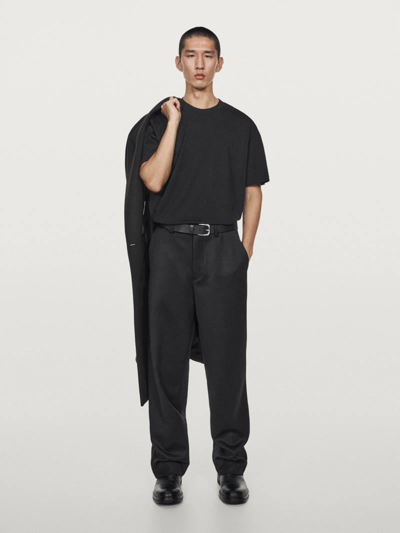 Футболка из хлопково-вискозного трикотажа с короткими рукавами - limited