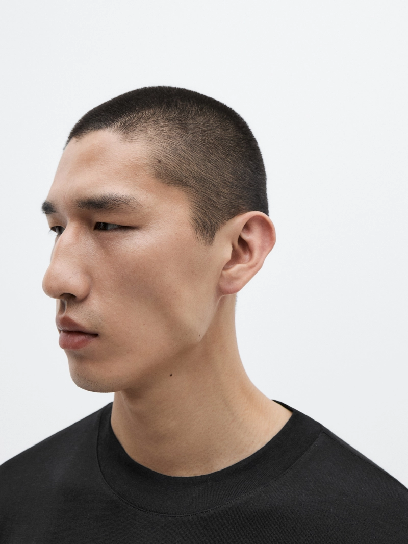 Футболка из хлопково-вискозного трикотажа с короткими рукавами - limited